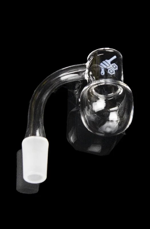 Honeybee Herb 90 Degree Honey Kettle Quartz Banger - Yellow Line