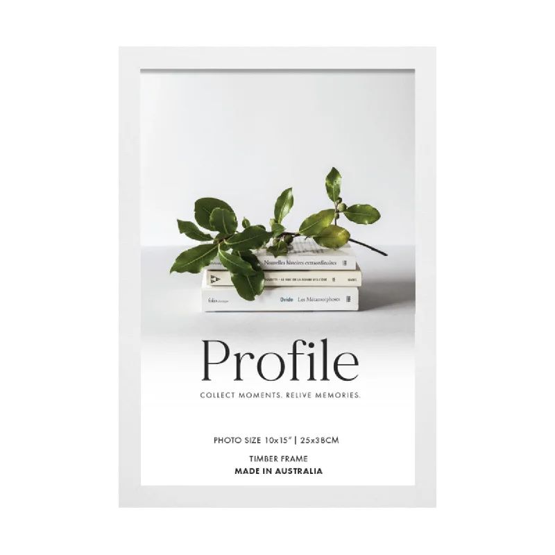 Profile Deluxe Photo Frame White 10cm x 15cm