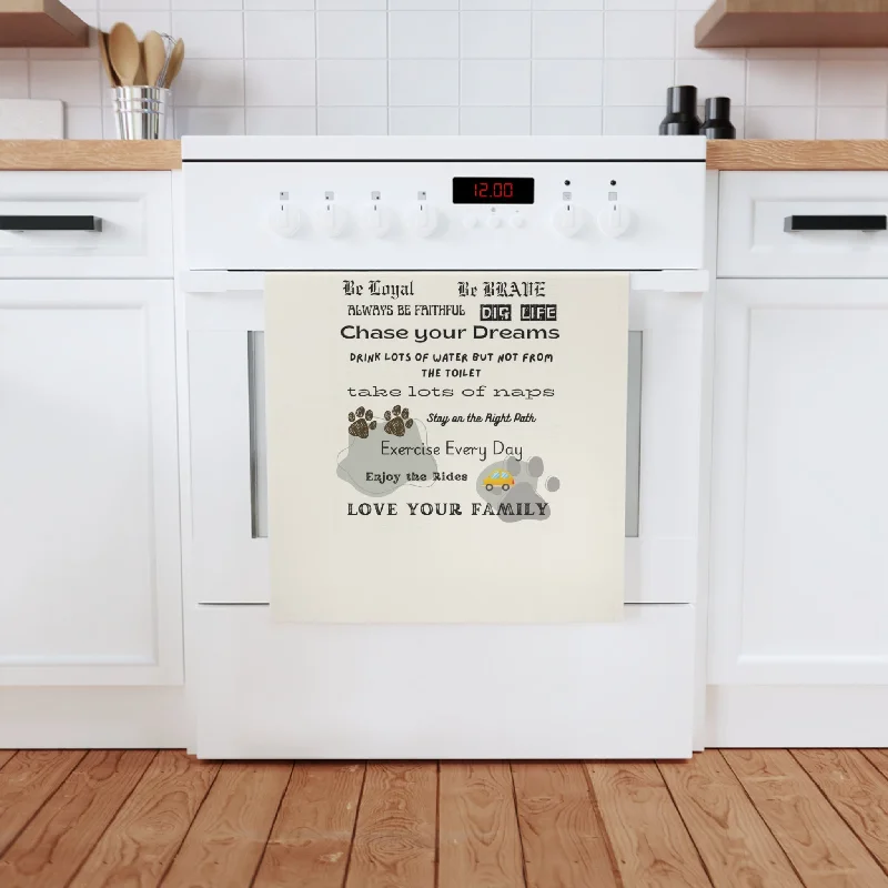 DOG RULES - Cotton Tea Towel