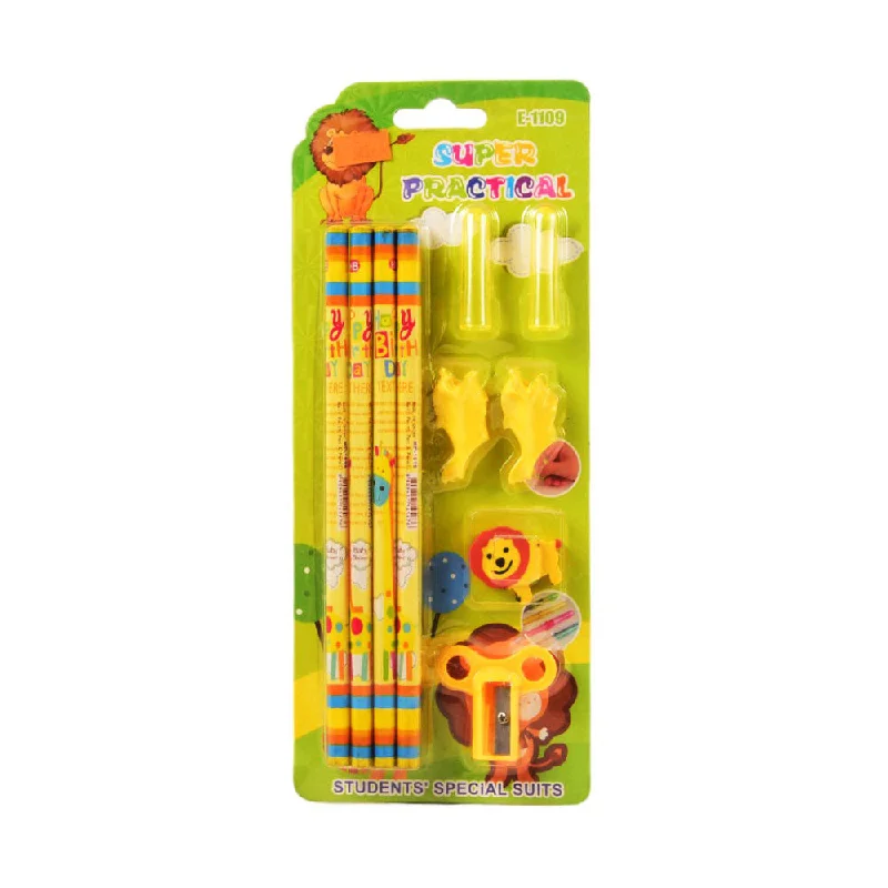 E-1109 SUPER PRACTICAL PENCIL ERASER SET A.M
