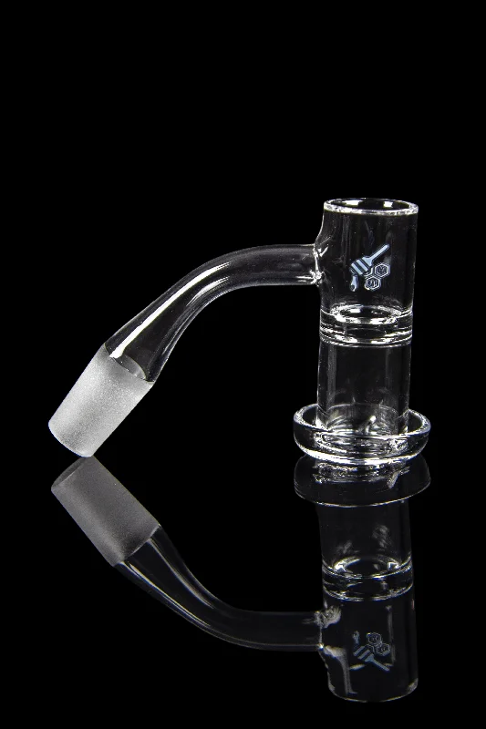 Honeybee Herb Honeysuckle XL Quartz Banger - Yellow Line