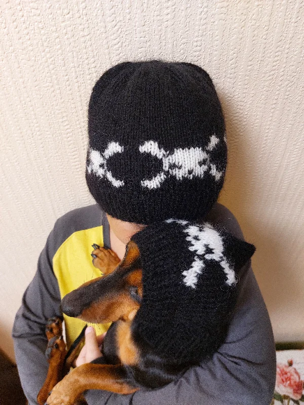 Halloween Hat Set Mom & Dog | Matching winter hat set for dog and owner, gift for mom dad and dog, puppy parents gift,set for owner and pet Halloween Hat Set Mom & Dog | Matching winter hat set for dog and owner, gift for mom dad and dog, puppy parents gift,set for owner and pet