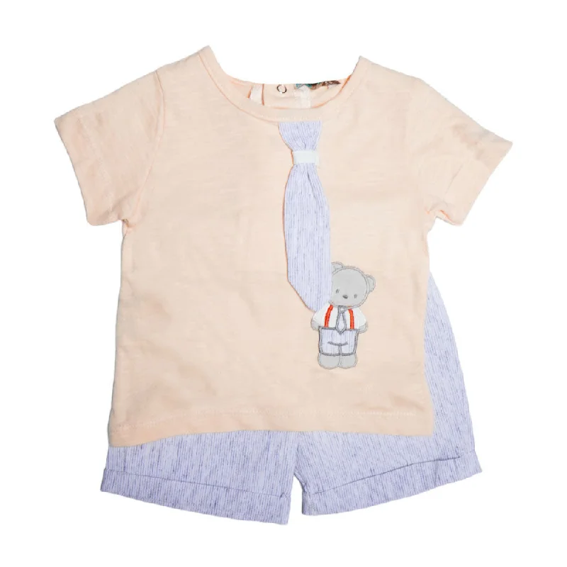 BOYS S/S 3PC KNICKER SUIT TUR MZS-24 3-6M 014