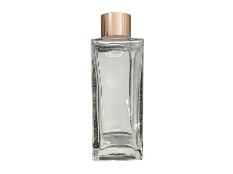 diffuser glass bottle (square  long  rosegold)