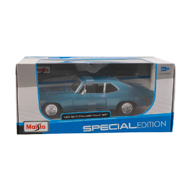 31262 MAISTO DIE CAST CHEVROLET NOVA 1970 BLUE