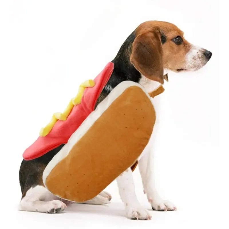 AnniePaw Adorable Hot Dog Halloween Costume: Fun Pet Clothes for Puppies Dogs Cats Dachshunds - Perfect for Festive Season Photo Shoots AnniePaw Adorable Hot Dog Halloween Costume: Fun Pet Clothes for Puppies Dogs Cats Dachshunds - Perfect for Festive Season Photo Shoots