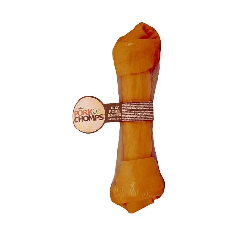Pork Chomps™ Pork Roasted Knot Bone Dog Treats 11 Inch 1 Count