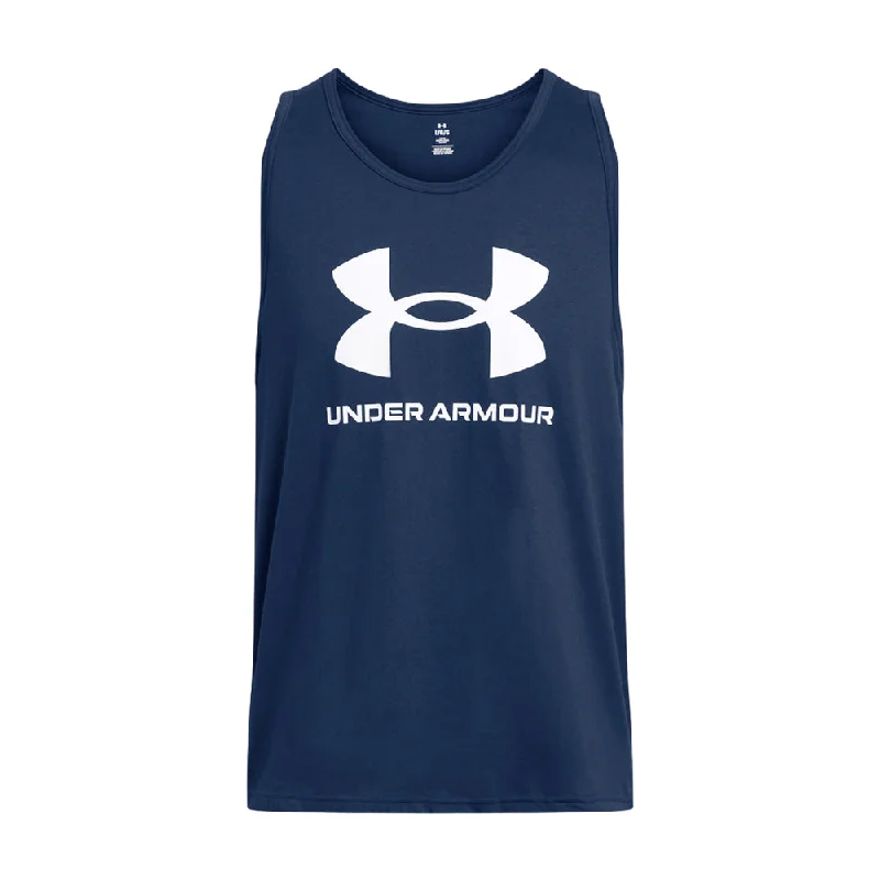 UA MEN TANK 1382883-408 NVY M (IRS)