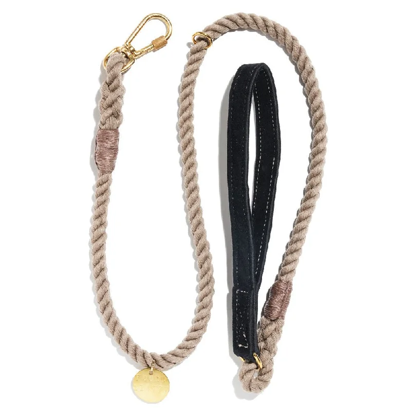 Washable Velvet Dog Leash Black