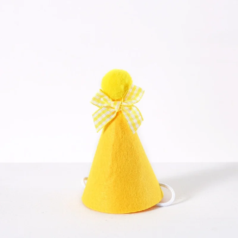 Yellow bib hat
