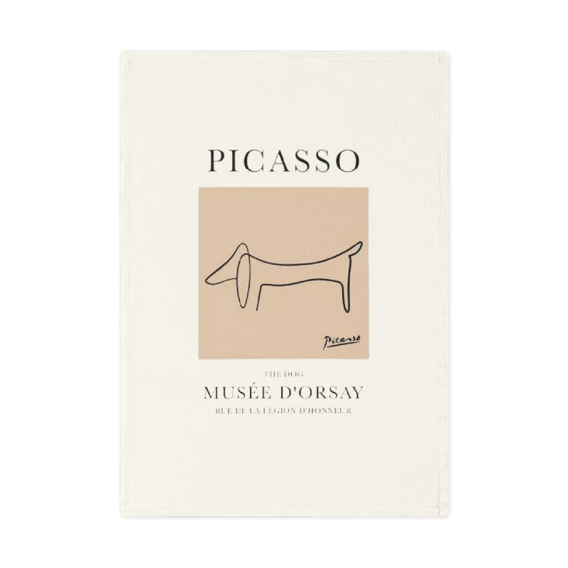 Picasso Dog Art - Cotton Tea Towel