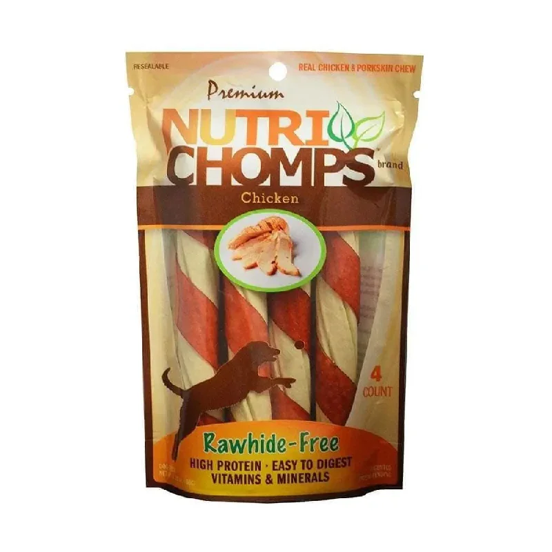 Nutri Chomps™ Chicken Wrapped Twist Dog Treats 6 Inch 4 Count