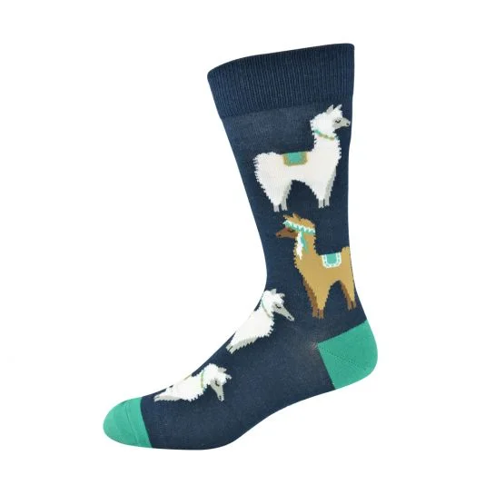 Bamboozld Llama Drama Grey Socks