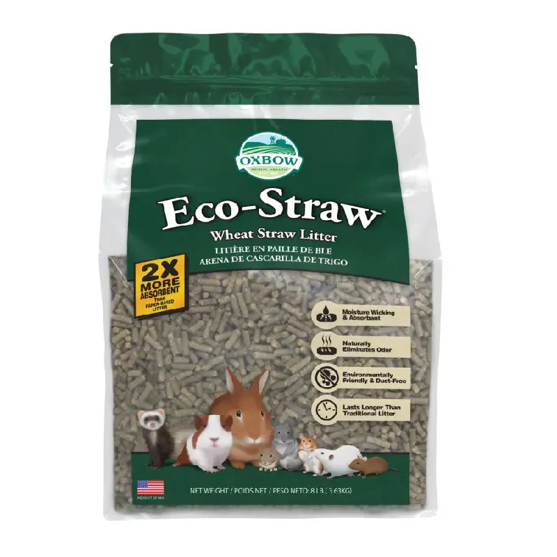 Oxbow Animal Health® Eco-Straw Pelleted Wheat Straw Litter 8 Lbs