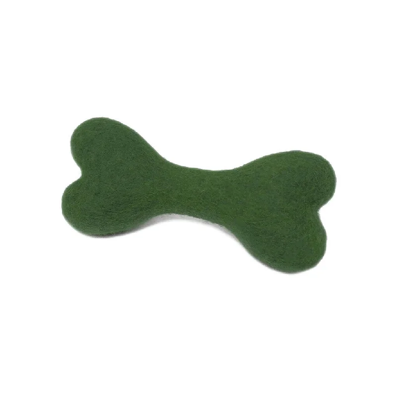 Wool Bone Dog Toy Pine