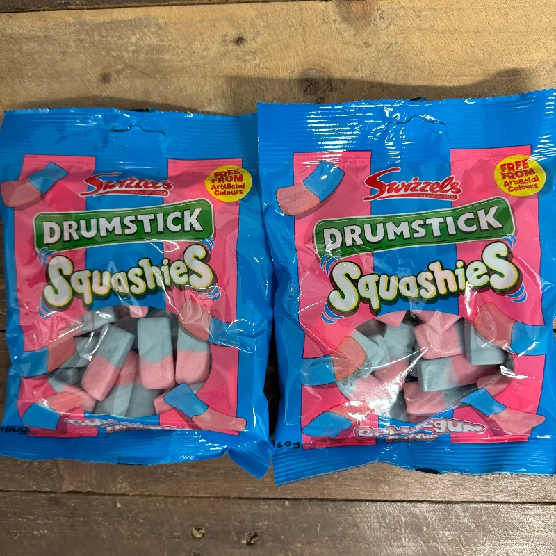 3x Swizzels Drumstick Squashies Bubblegum Flavour Bags (3x160g)