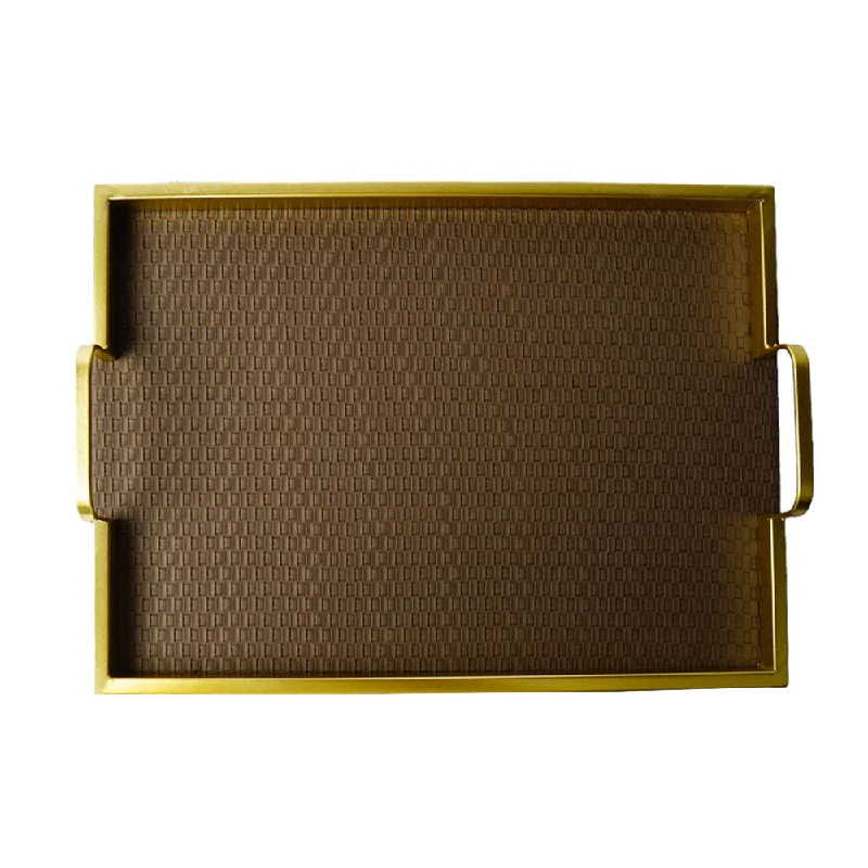 TRAY SET 2PC LEATHER 286-292