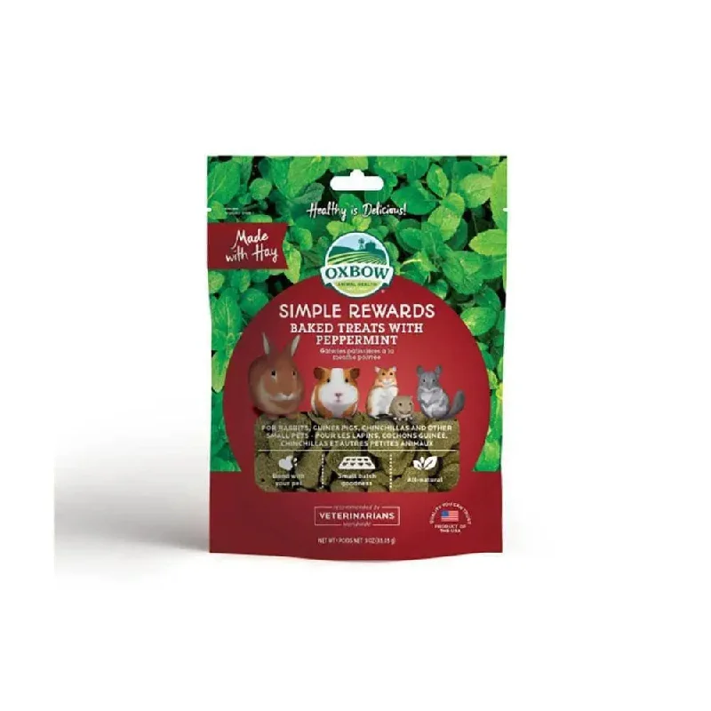 Oxbow Animal Health® Simple Rewards Baked Treats with Peppermint 2 Oz
