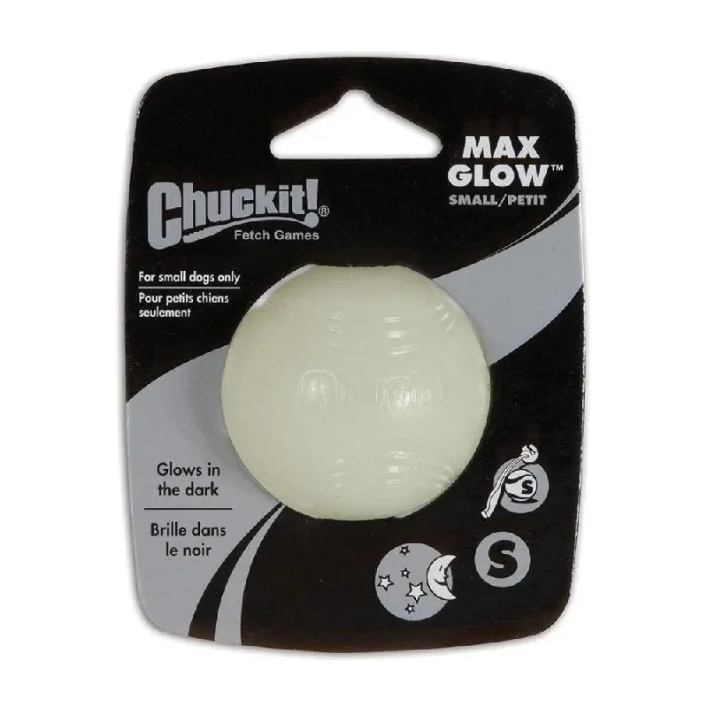 Chuckit!® Max Glow Ball Dog Toys Glow White Color Small