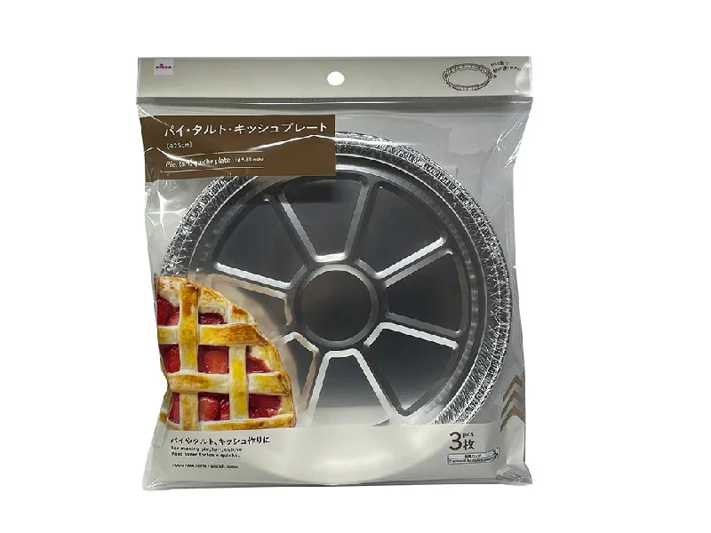 PIE TART QUICHE PLATE  3pcs