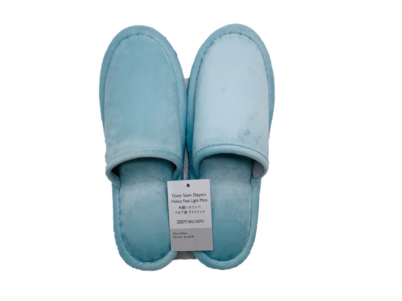Outer Seam Slippers -Velour Feel - LMT-
