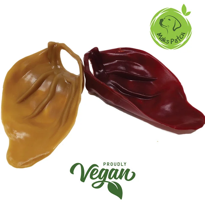 Vegetarian Dog Treats - Maks Patch Natural Smoked & Peanut Butter Pigs Ears
