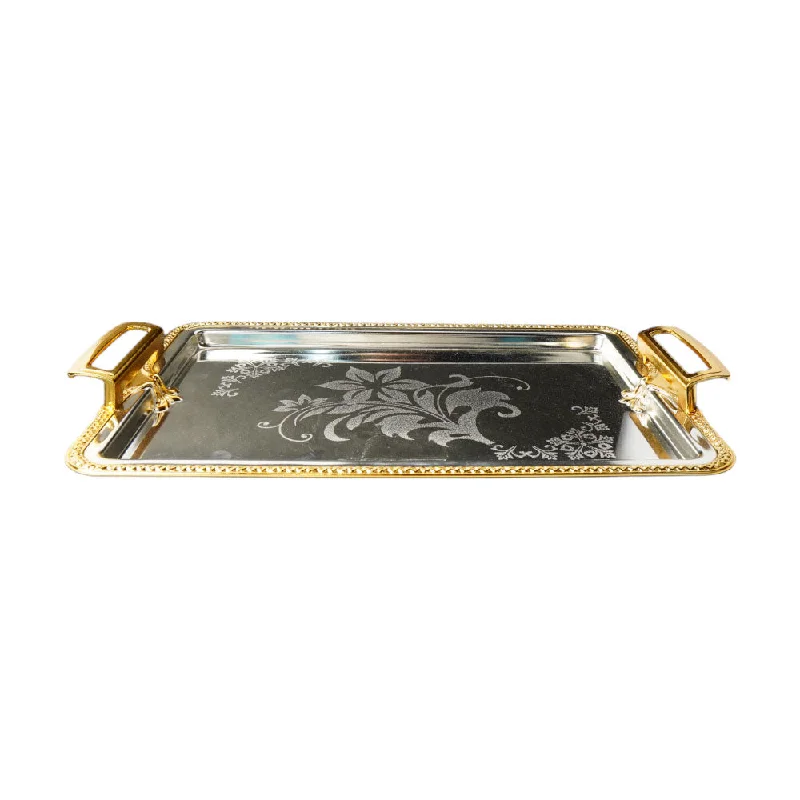 TRAY SET 3PC STEEL MORE & MORE S584-483G
