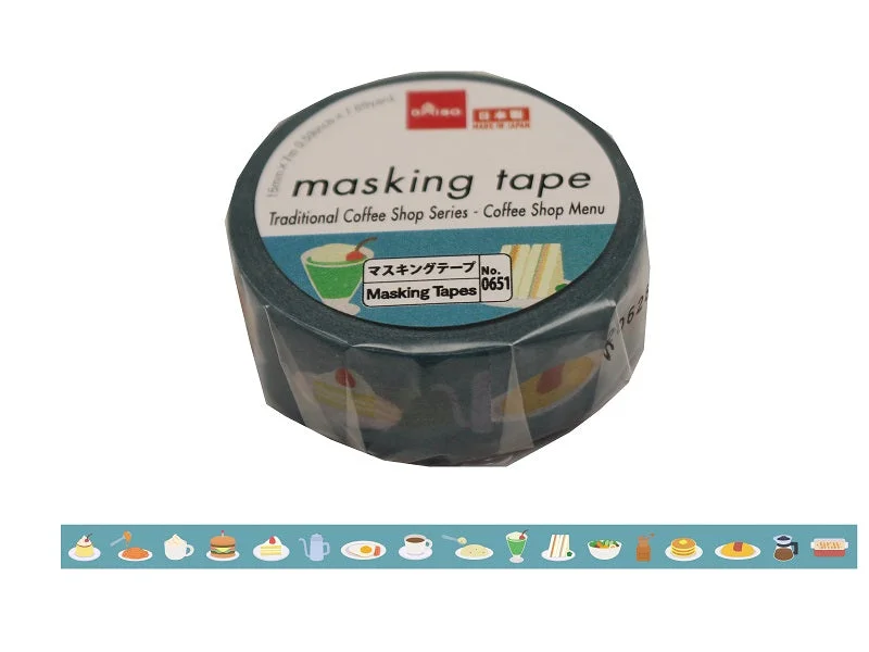 Masking Tape -Traditional Coffee Shop Series - Coffee Shop Menu-