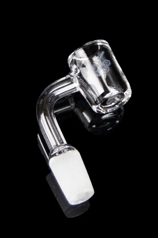 Honeybee Herb 90 Degree Thick Original Quartz Banger - Yellow Line