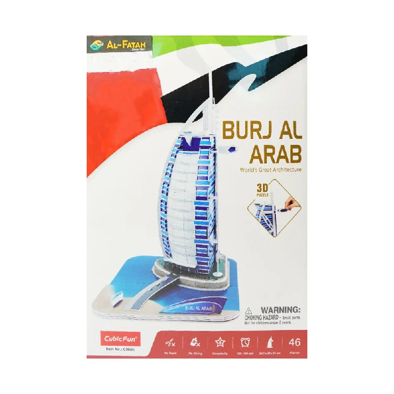 C065H CUBICFUN 3D PUZZLE BURJ AL ARAB 46PC