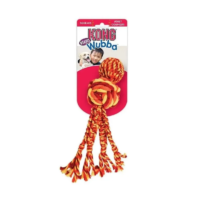 Kong® Wubba Weaves with Rope Dog Toys Large