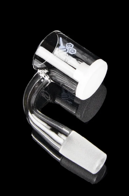 Honeybee Herb Honey & Milk Core Reactor Quartz Banger - Yellow Line
