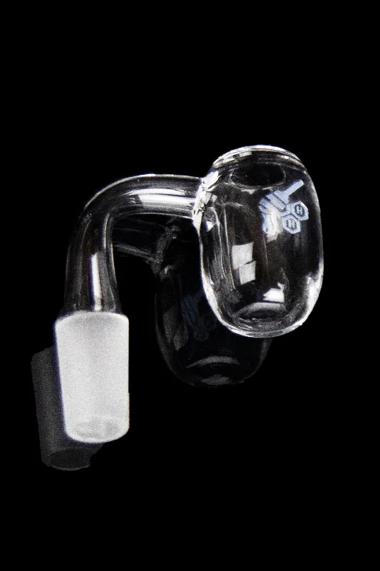 Honeybee Herb 90 Degree Honey Barrel Quartz Banger - Yellow Line