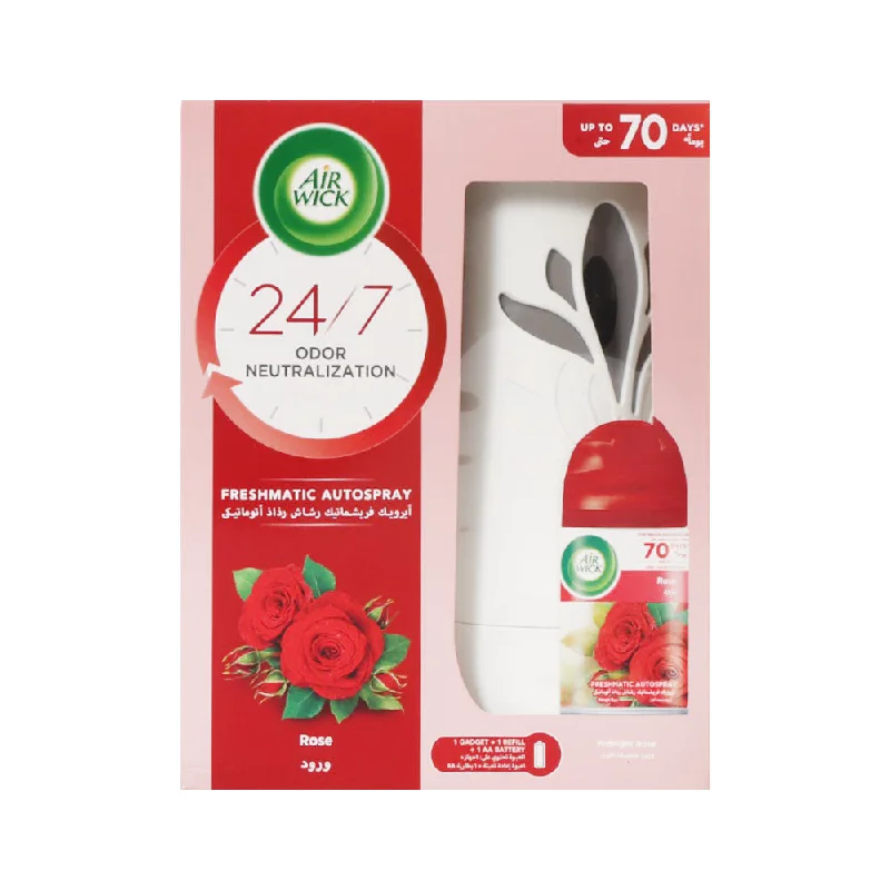AIR WICK AIR FRESHNER & MACHINE ROSE 250ML