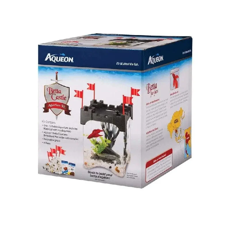 Aqueon® Betta Castle Aquarium Kit 6.13 X 6.13 X 7 Inch