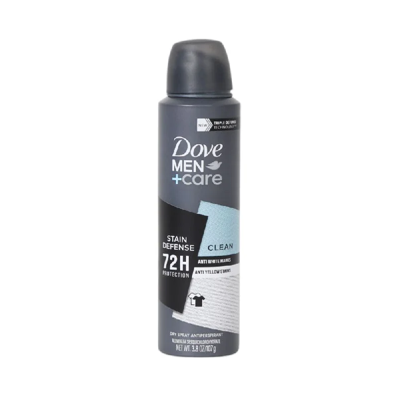 DOVE MEN CARE BODY SPRAY STAIN DEFENSE CLEAN 107 ML