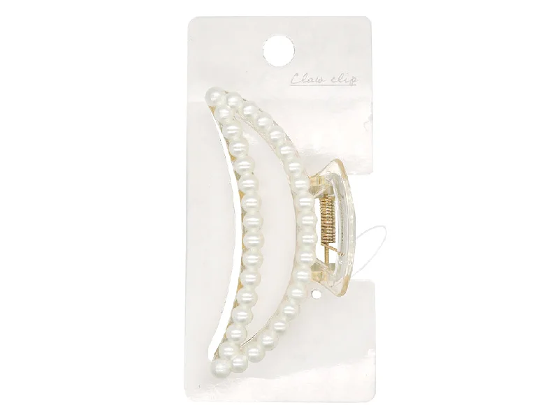 Claw Clip Fake Pearl Moon