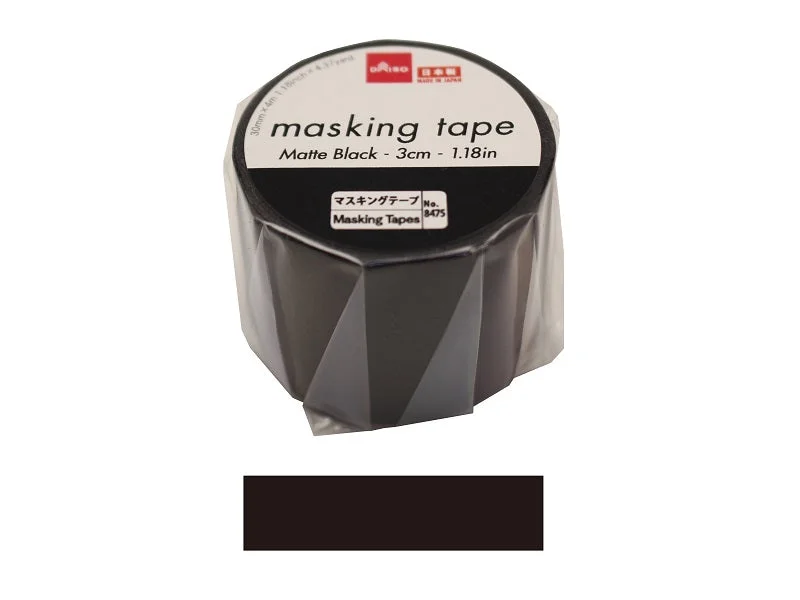 Masking Tape - Matte Black - 3cm