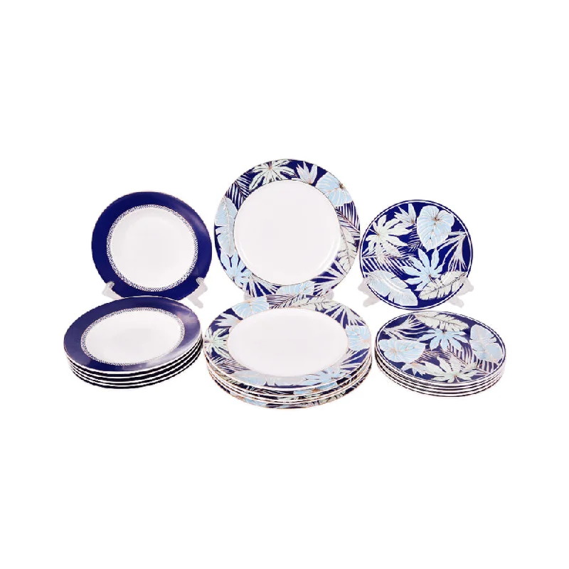PLATE SET 18PC BONE CHINA DS1-18-2243