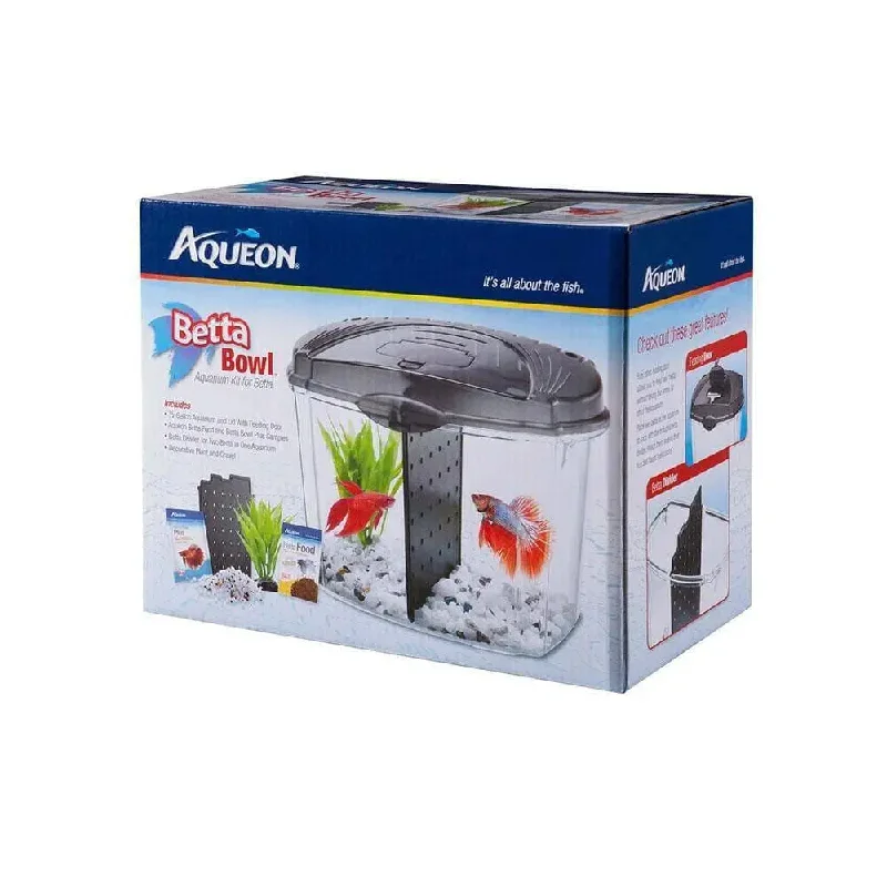 Aqueon® Bettabow LED Kit Black Color 9.1 X 5.4 X 7.4 Inch