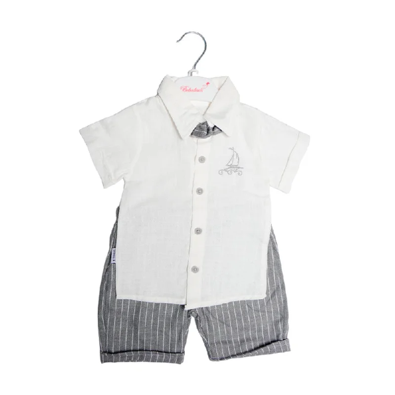 BOYS S/S 3PC KNICKER SUIT TUR MZS-24 6-9M 013