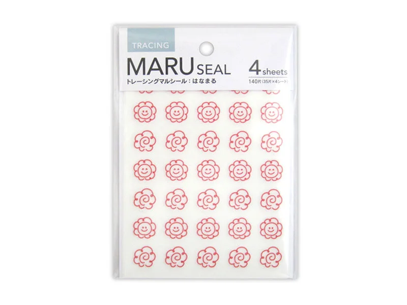 Tracing point seal - Hanamaru - 140 pieces -