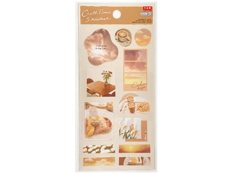 Chill Time Sticker Brown