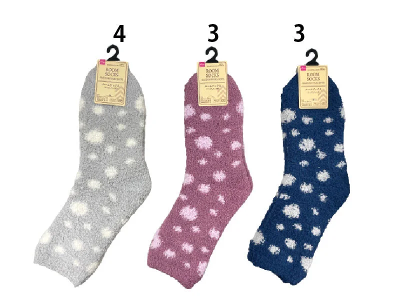 Room Socks - Random Polka Dots -