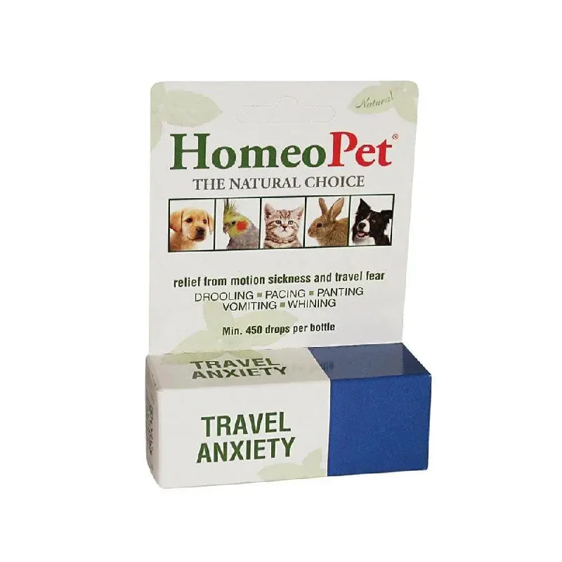 Homeopet® Travel Anxiety Relief Natural Homeopathic Remedy for Pets 15 Ml