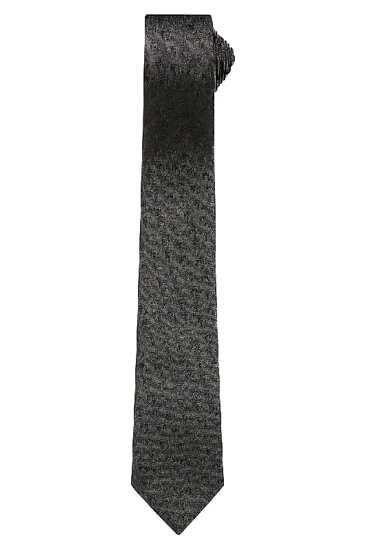ANU Black Boxed Polyester Tie