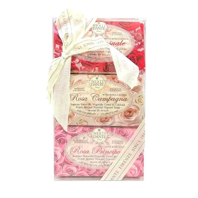 Nesti Dante Florence Rose Soap Trio