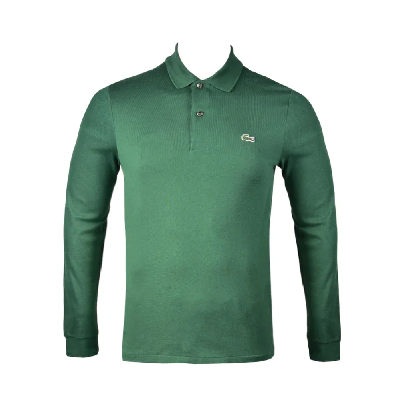 LAC MEN L/S POLO SHIRT L1312-132 GRN S (IR.S)