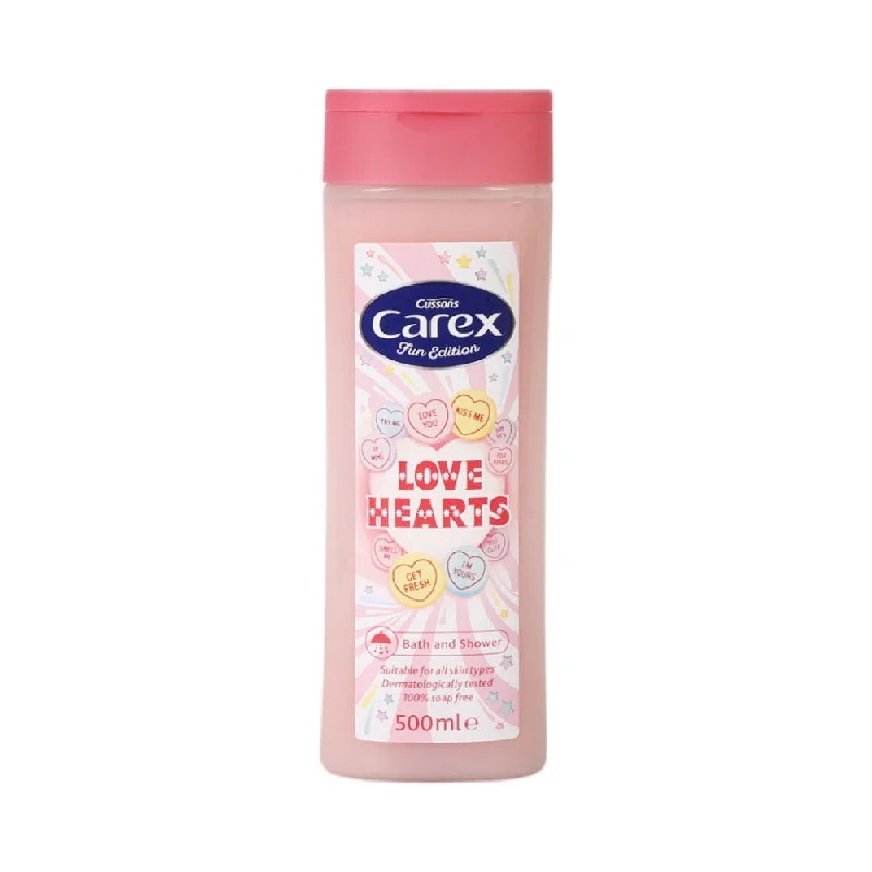 CUSSONS CAREX BATH AND SHOWER GEL LOVE HEARTS 500 ML