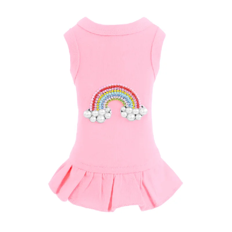 Rainbow Dog Dress : Pink